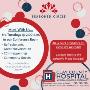 Seasoned Circle Meets Tuesday, January 20th!