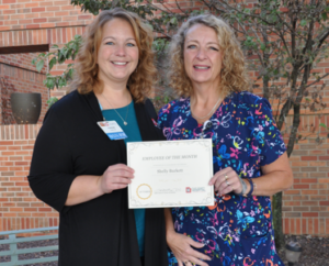 Congrats to our October Employee of the Month, Shelly Burkett!